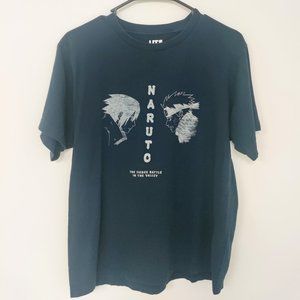 Anime Men's T Shirt Medium, Navy Blue